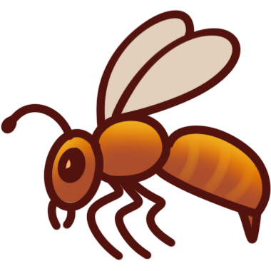 a flying insect with a stinger